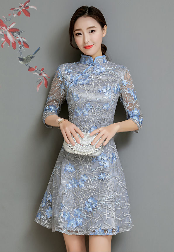 FF-147 Classic Cheongsam As picture